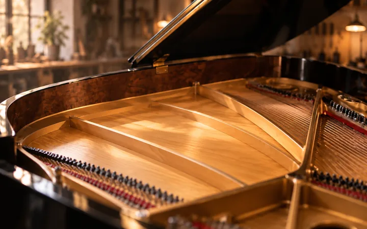 Resonanzboden und akustische Anlage